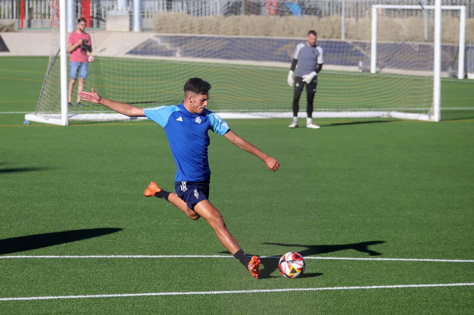 Imágenes del entrenamiento del Recre