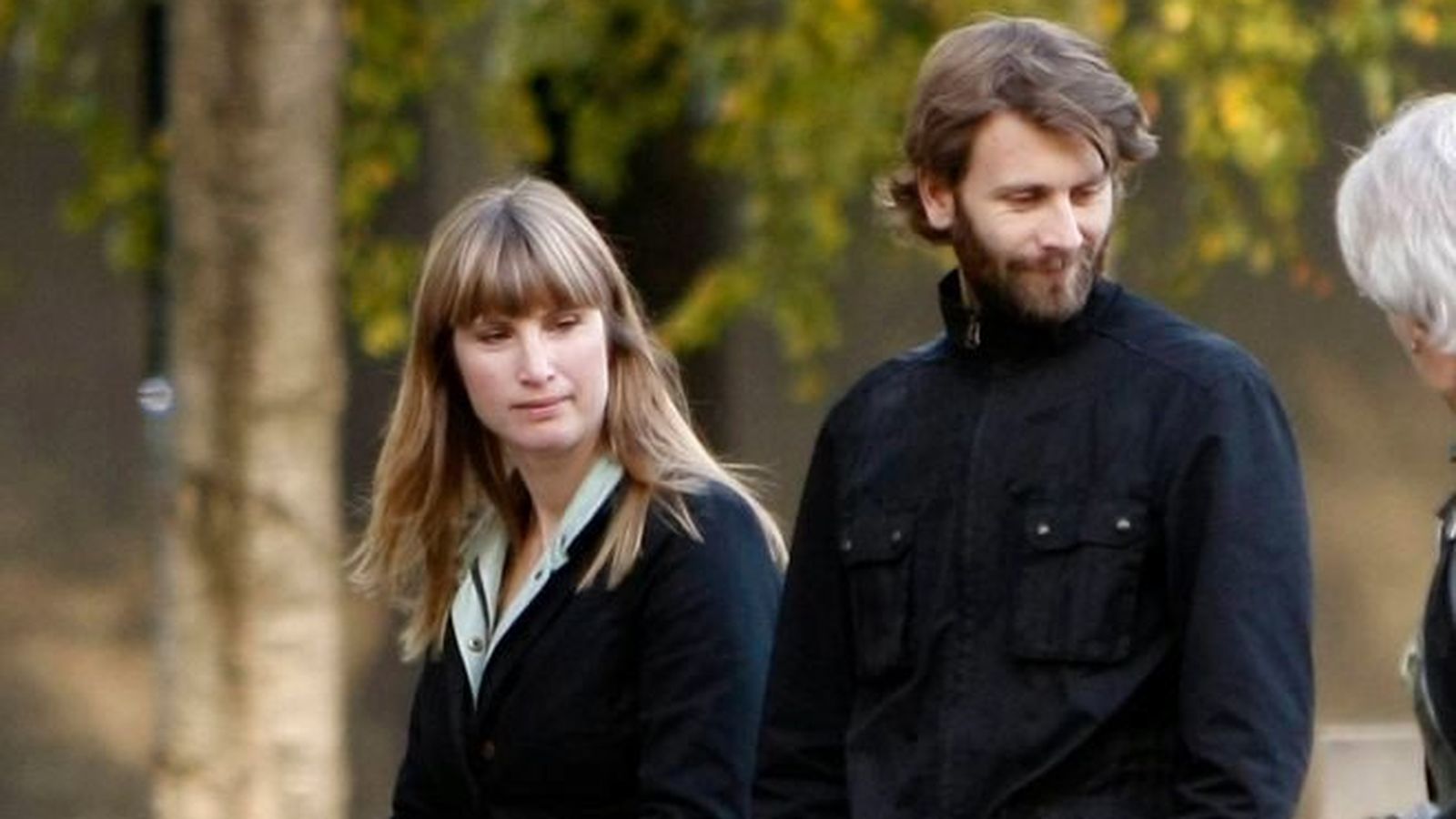 Con su actual marido, un publicista noruego, hace unos años.