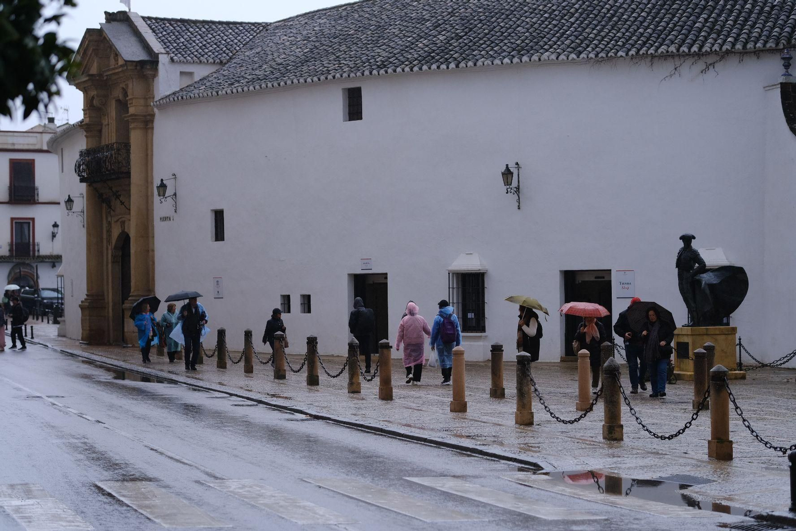 Las imágenes de la lluvia de la borrasca Karlotta en Ronda Las imágenes de la lluvia de la borrasca Karlotta en Ronda