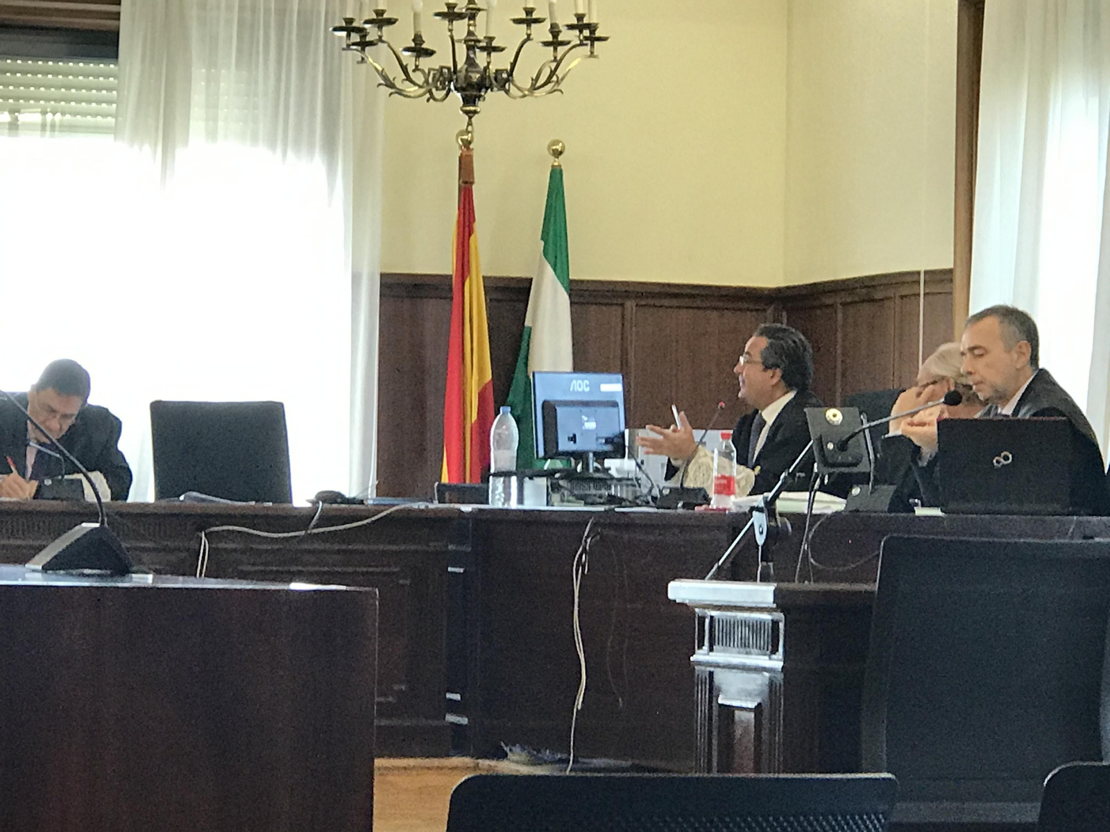 El fiscal delegado de Anticorrupción Fernando Soto, en un momento de su informe.