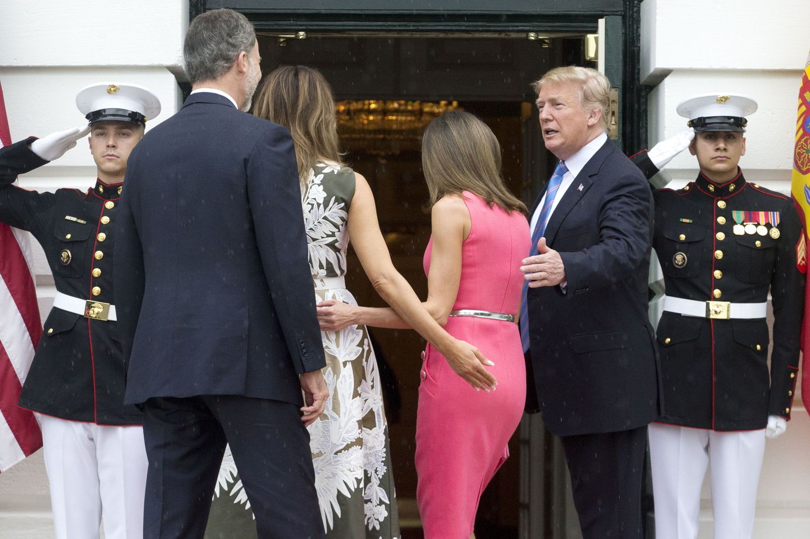 Los Reyes, en la Casa Blanca