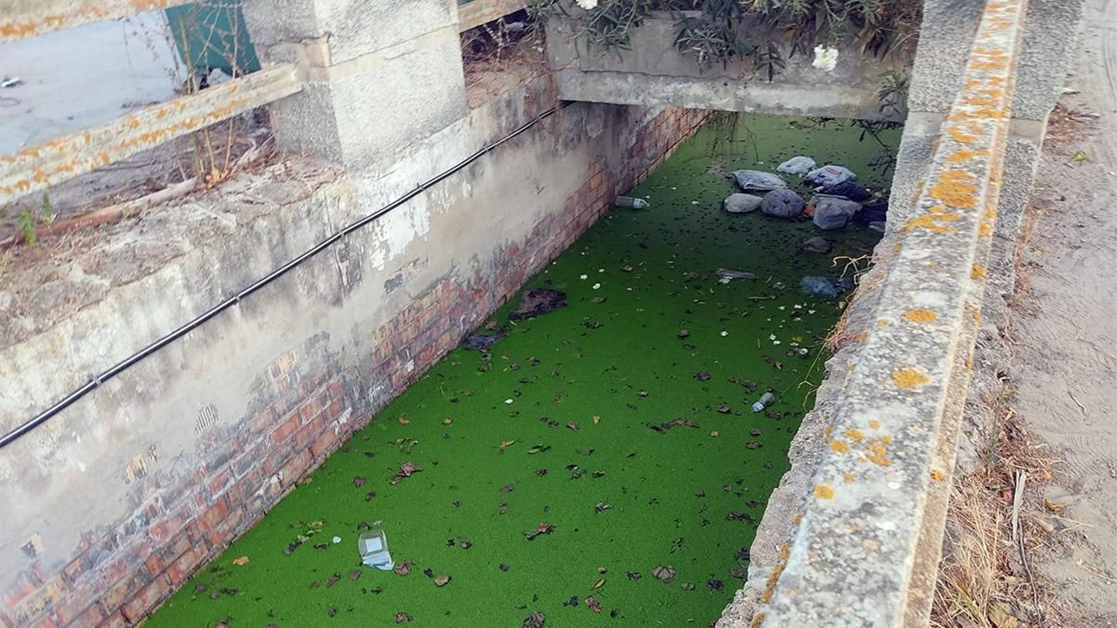 Estado del arroyo de la Reyerta en este mes de octubre.