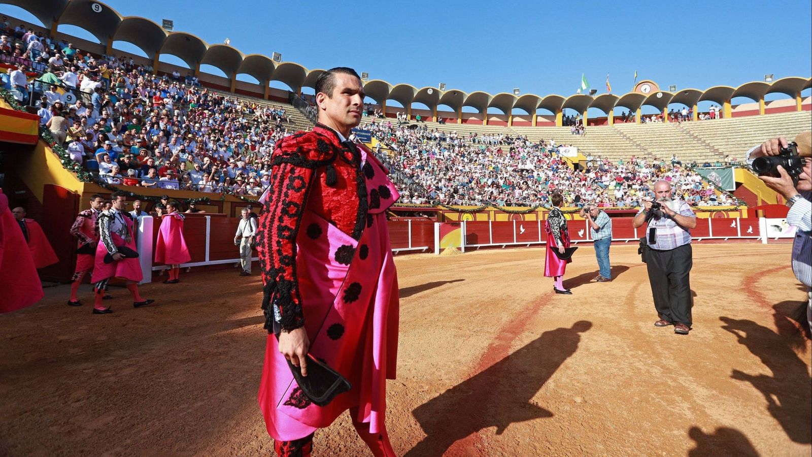 José María Manzanares, durante la corrida con la que se celebró los cincuenta años del coso de Las Palomas de Algeciras, en 2019.