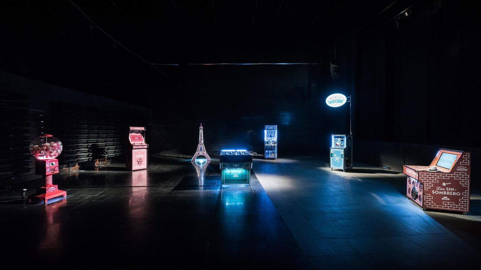 Vista general de las máquinas de 'Recreativos Federico'.