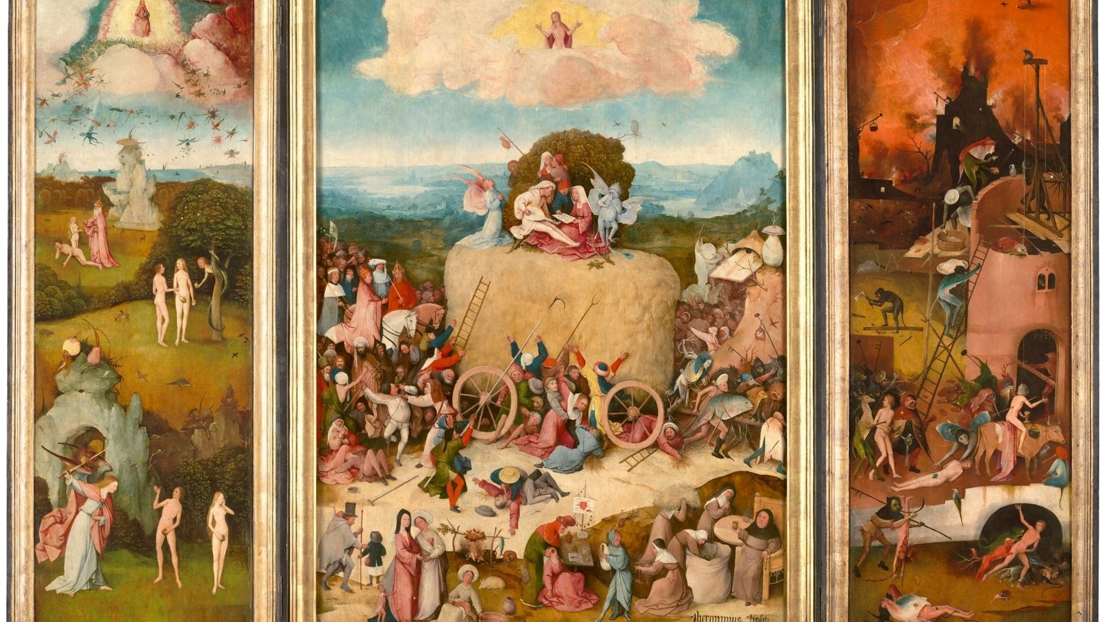 'Tríptico del carro de heno', de El Bosco.