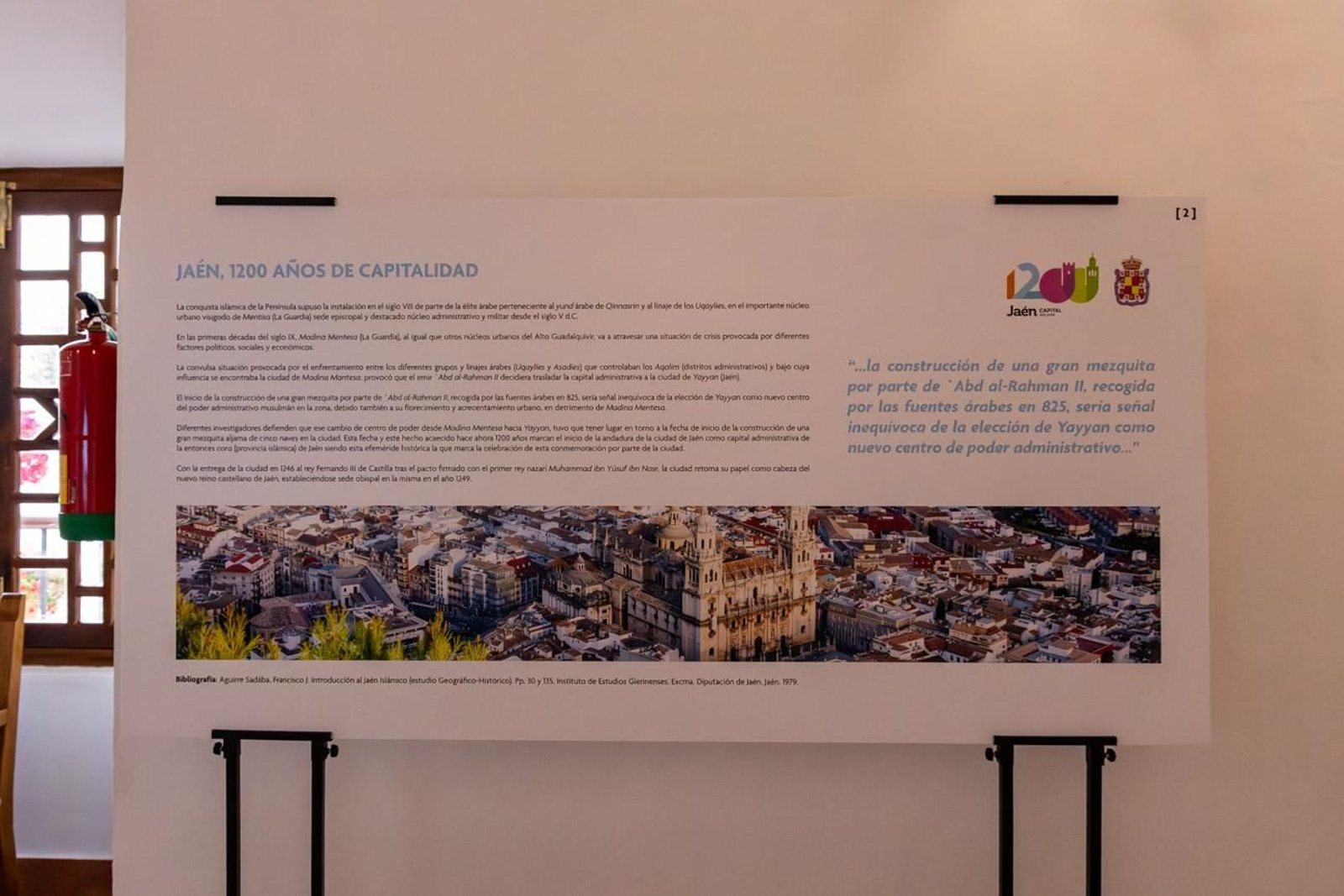 Reapertura del Salón Mudéjar tras su restauración, coincidiendo con la inauguración de la exposición 'Jaén: 825-2025' conmemorativa del 1.200 aniversario