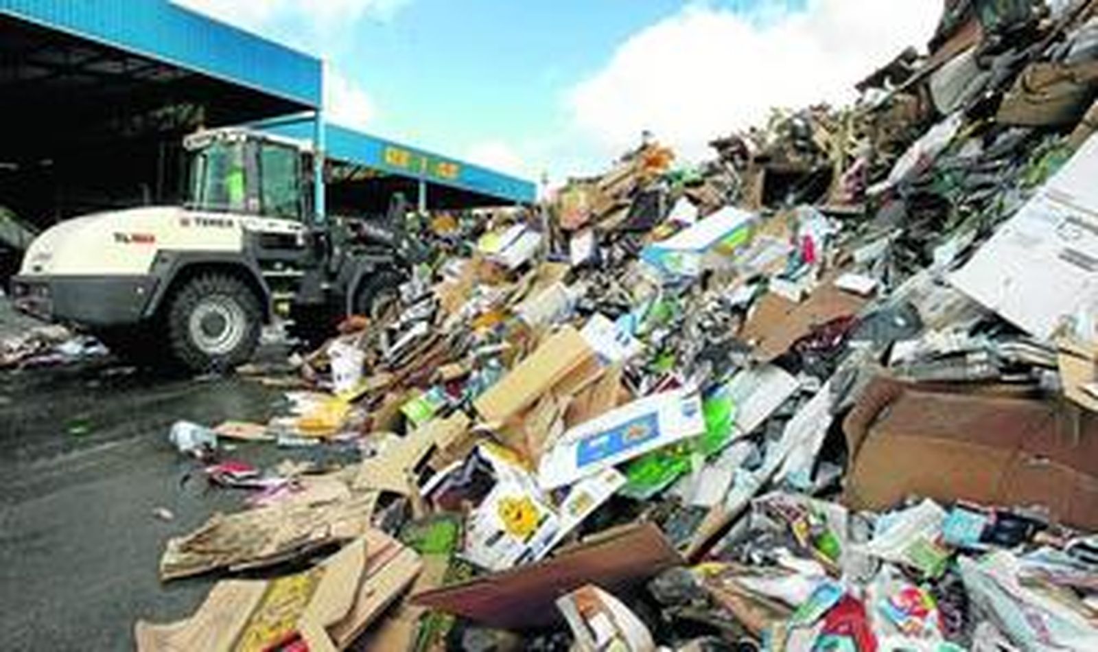Imagen de las instalaciones, en las que se recicla material procedente de toda la provincia.