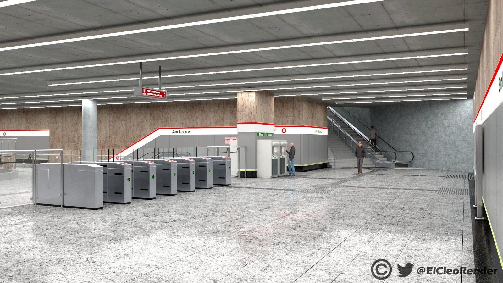 San Lázaro: Interior de la estación