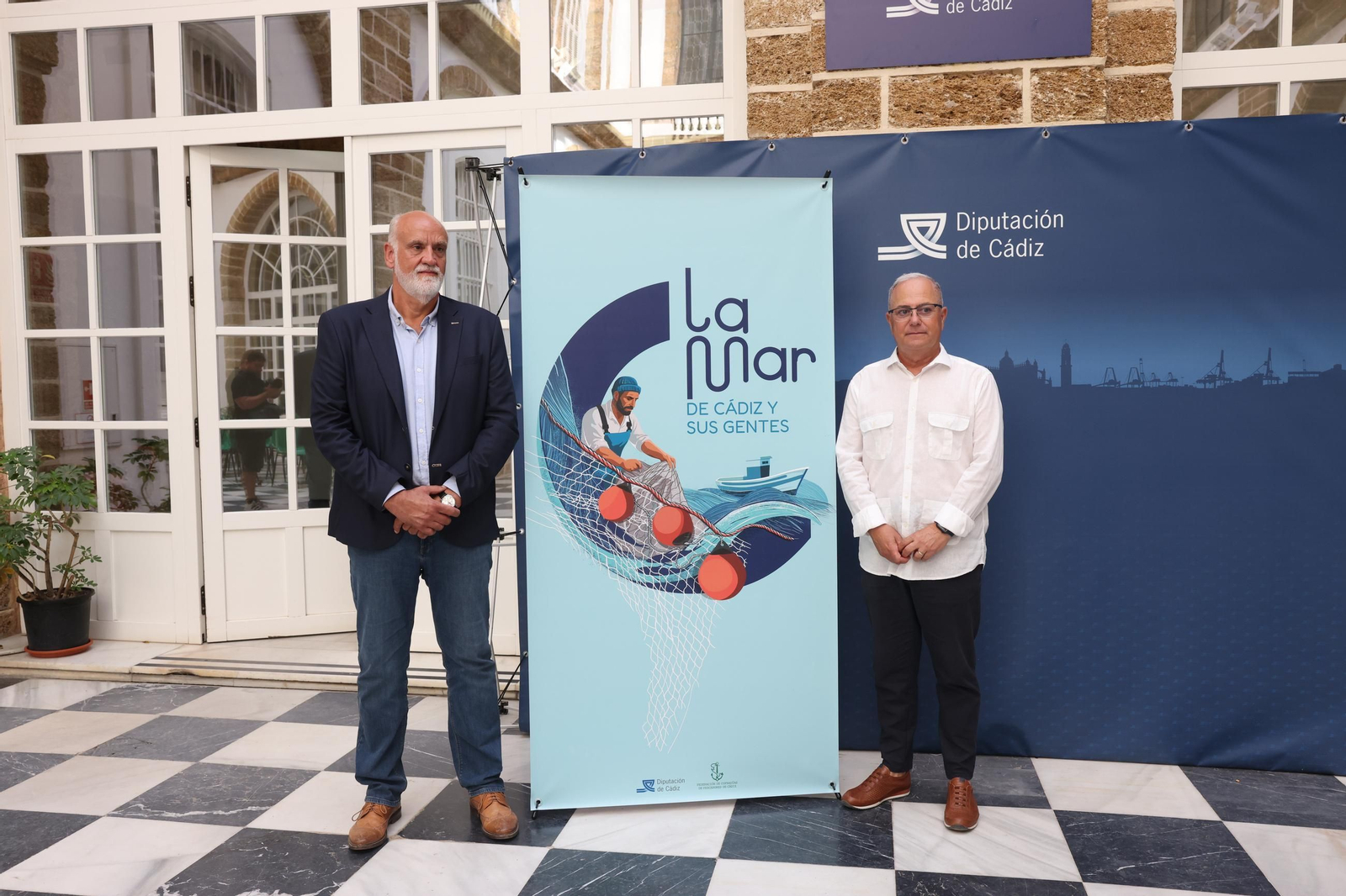 El diputado Javier Vidal y el secretario general de Fecopesca Nicolás Fernández Muñoz