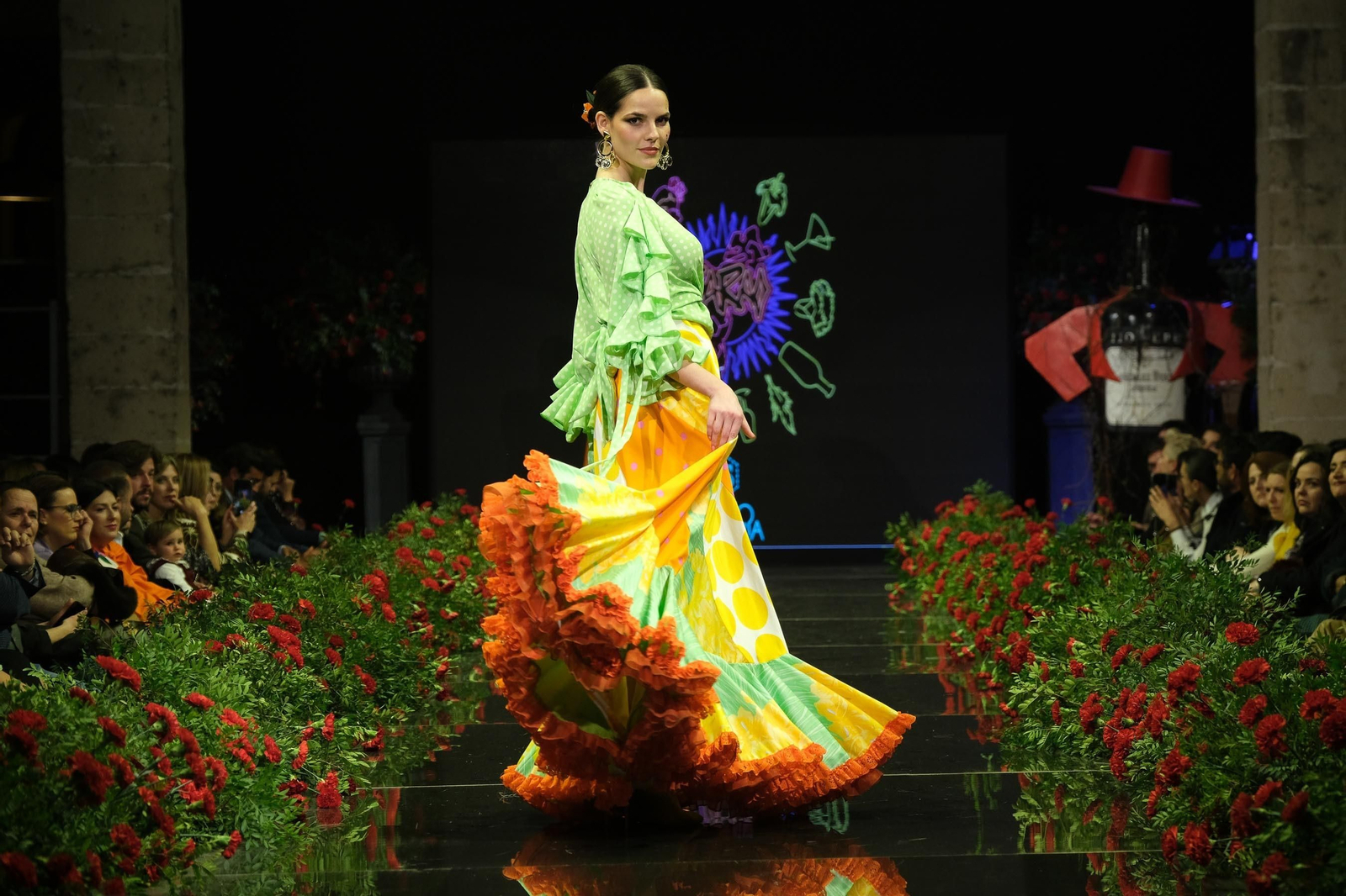 Desfile de Rocío Segovia en la Pasarela Flamenca Jerez Tío Pepe 2023
