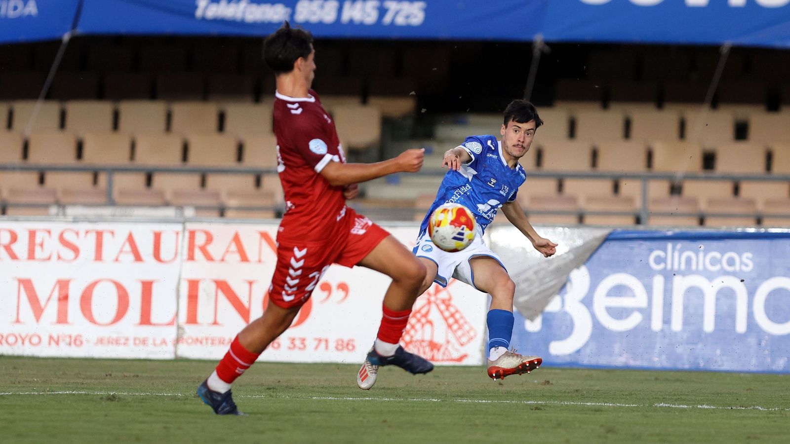 Beny, en una imagen del encuentro de ida ante el Antoniano.