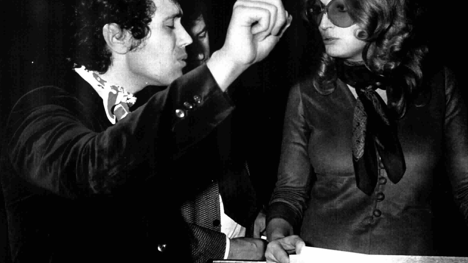 Lucio Battisti y Mina, en una fotografía de 1973.