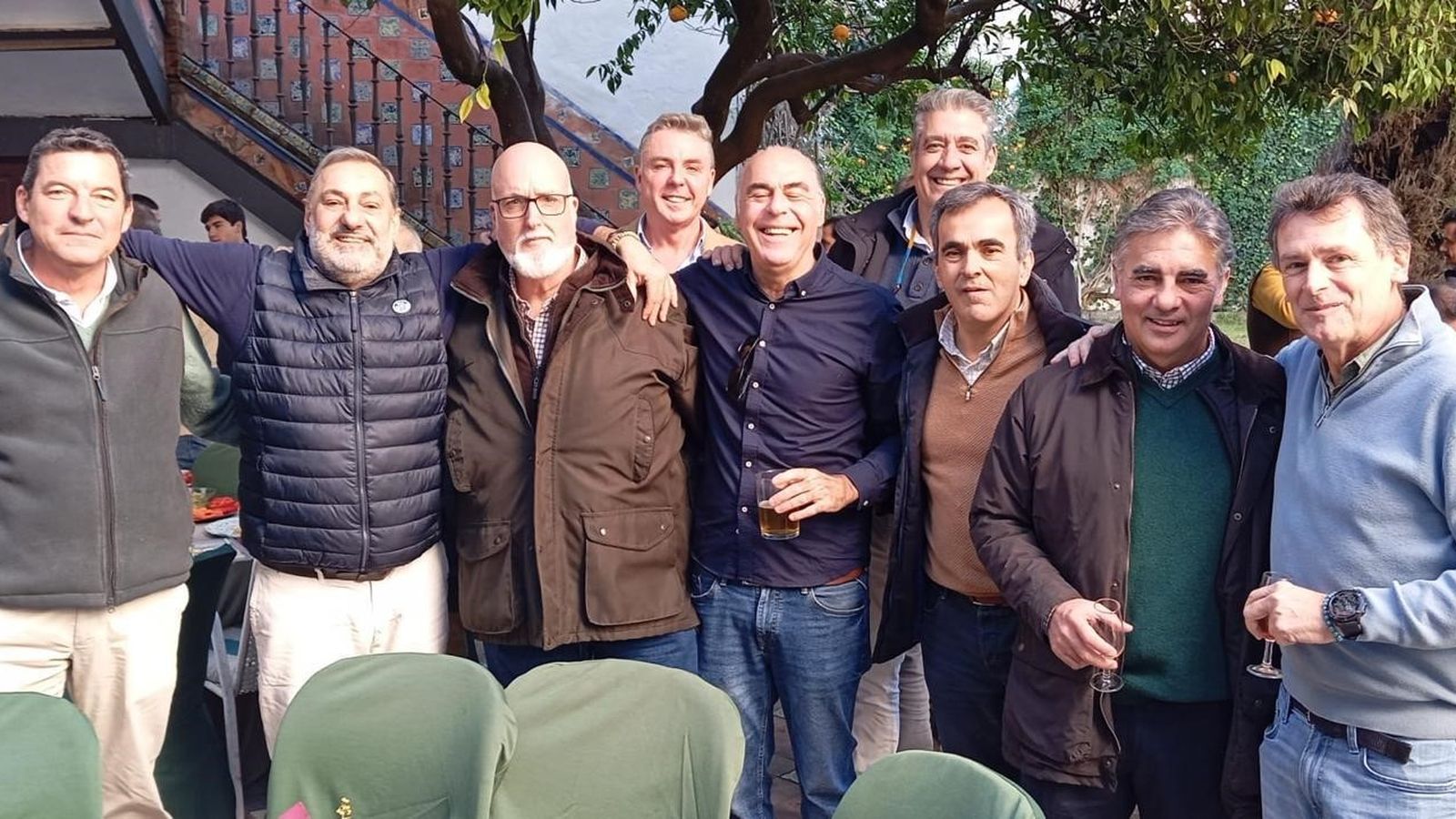 Alfonso Cuesta, Diego Joly, Nino Paredes, Luis Funez, Paco Puerto, Ernesto Marín, Manolo Carrillo, Agustín Barberá y Pachi Sicre.