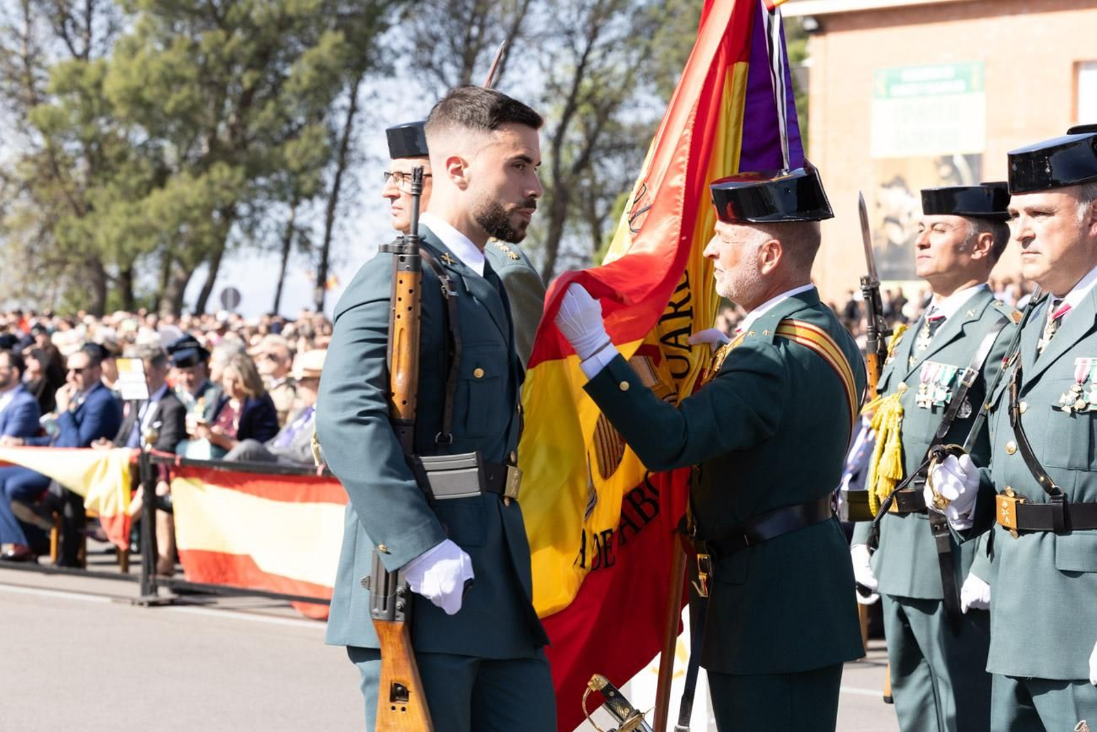 Acto de jura de bandera de la 130ª promoción de guardias civiles de la Academia de Baeza