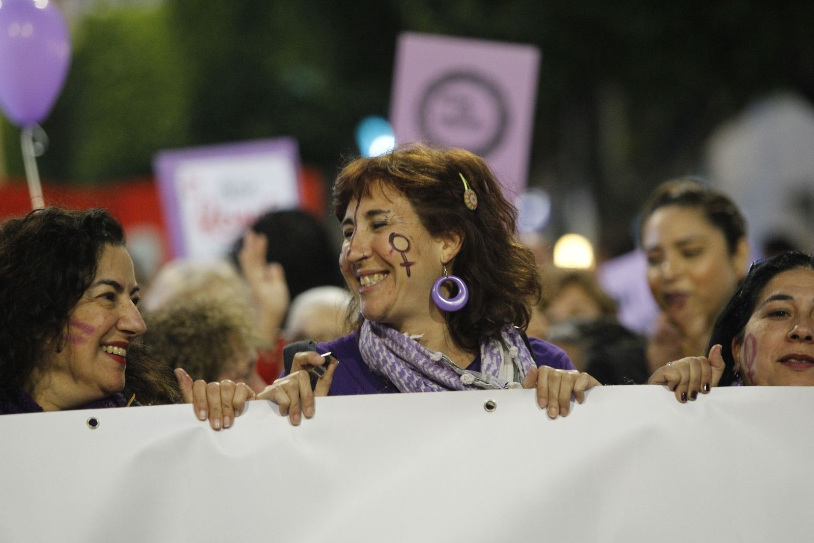 Fotogalería manifestación Día Internacional de la Mujer en Almería