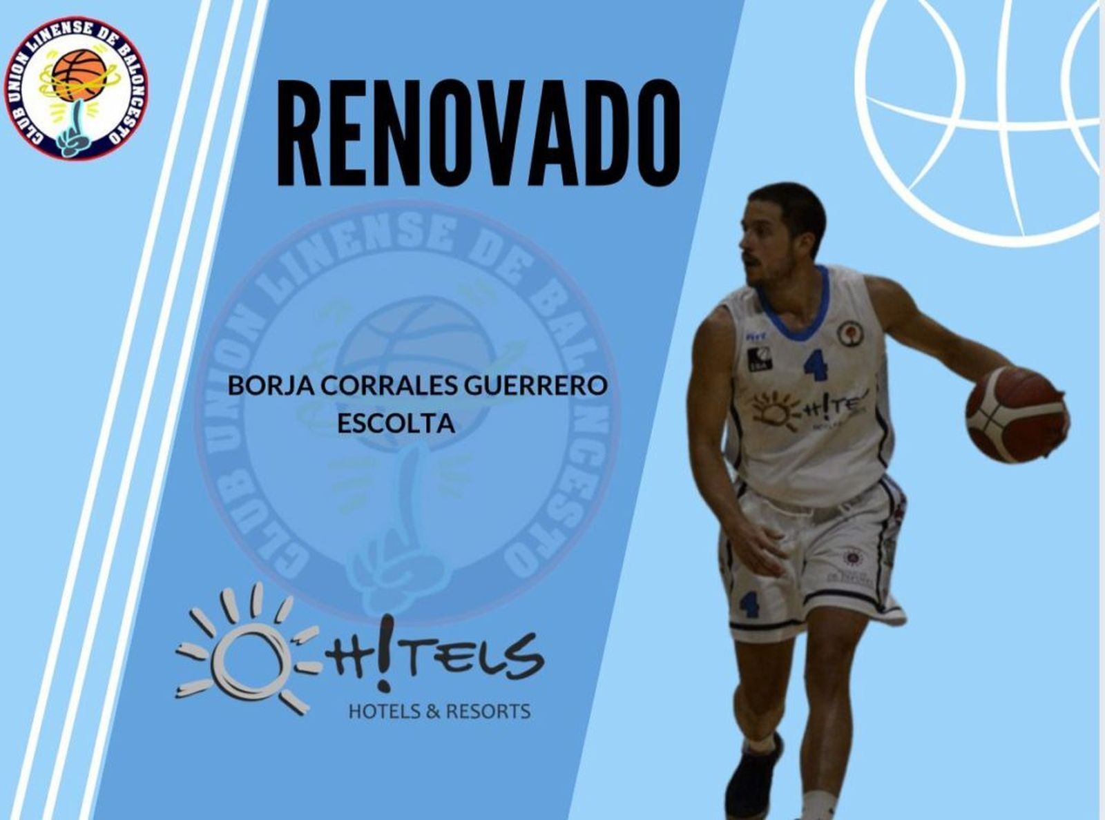 El anuncio de renovación de Borja Corrales