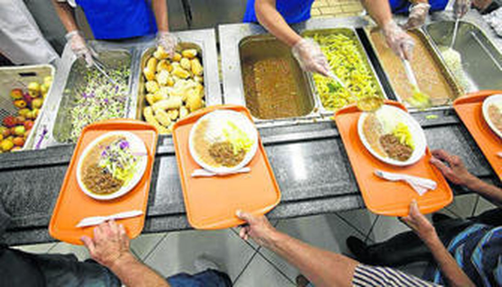 Imagen de archivo de un comedor social.