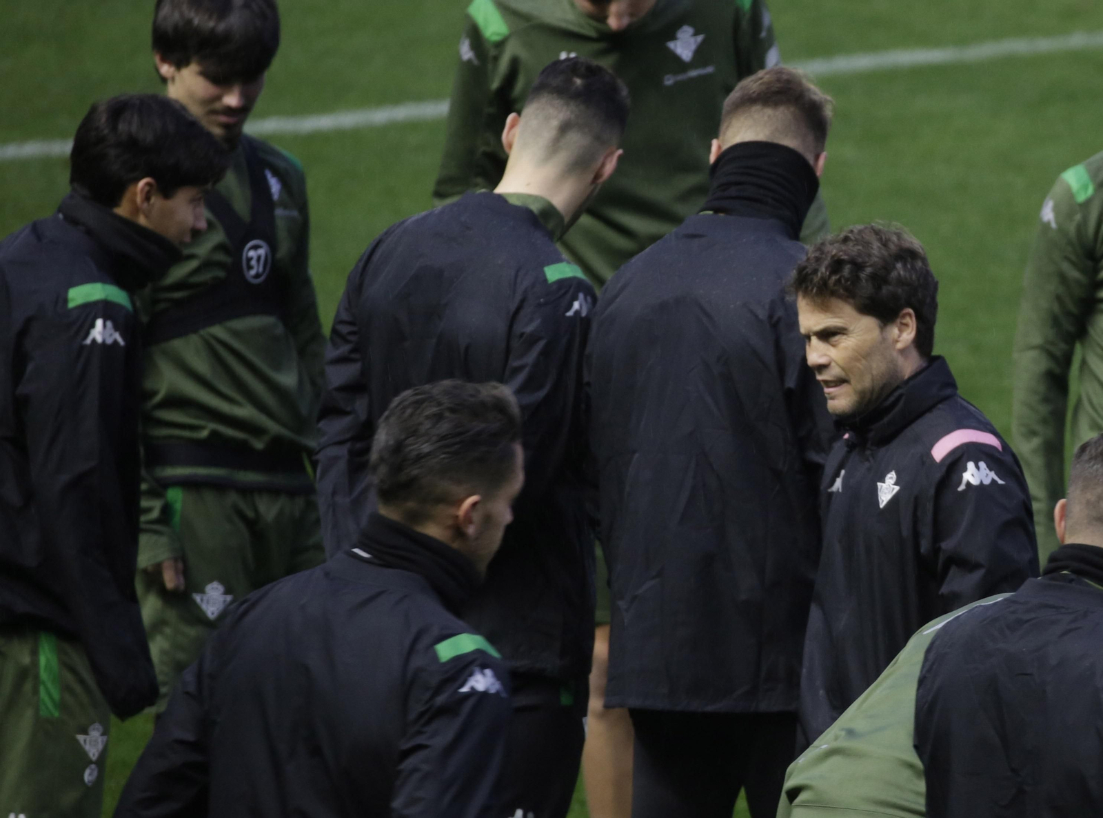 Rubi, en un entrenamiento.