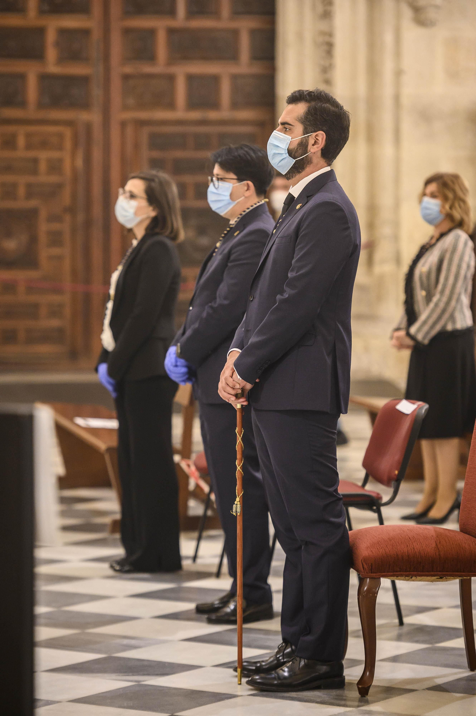 Ramón Fernandez-Pacheco durante la Eucaristía de esta mañana.