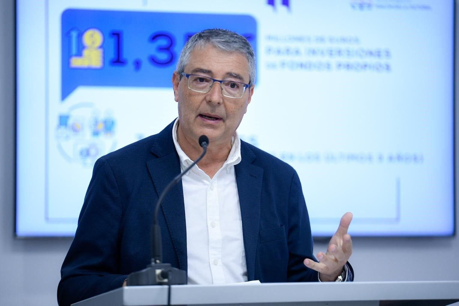 Francisco Salado durante una rueda de prensa. Francisco Salado durante una rueda de prensa.