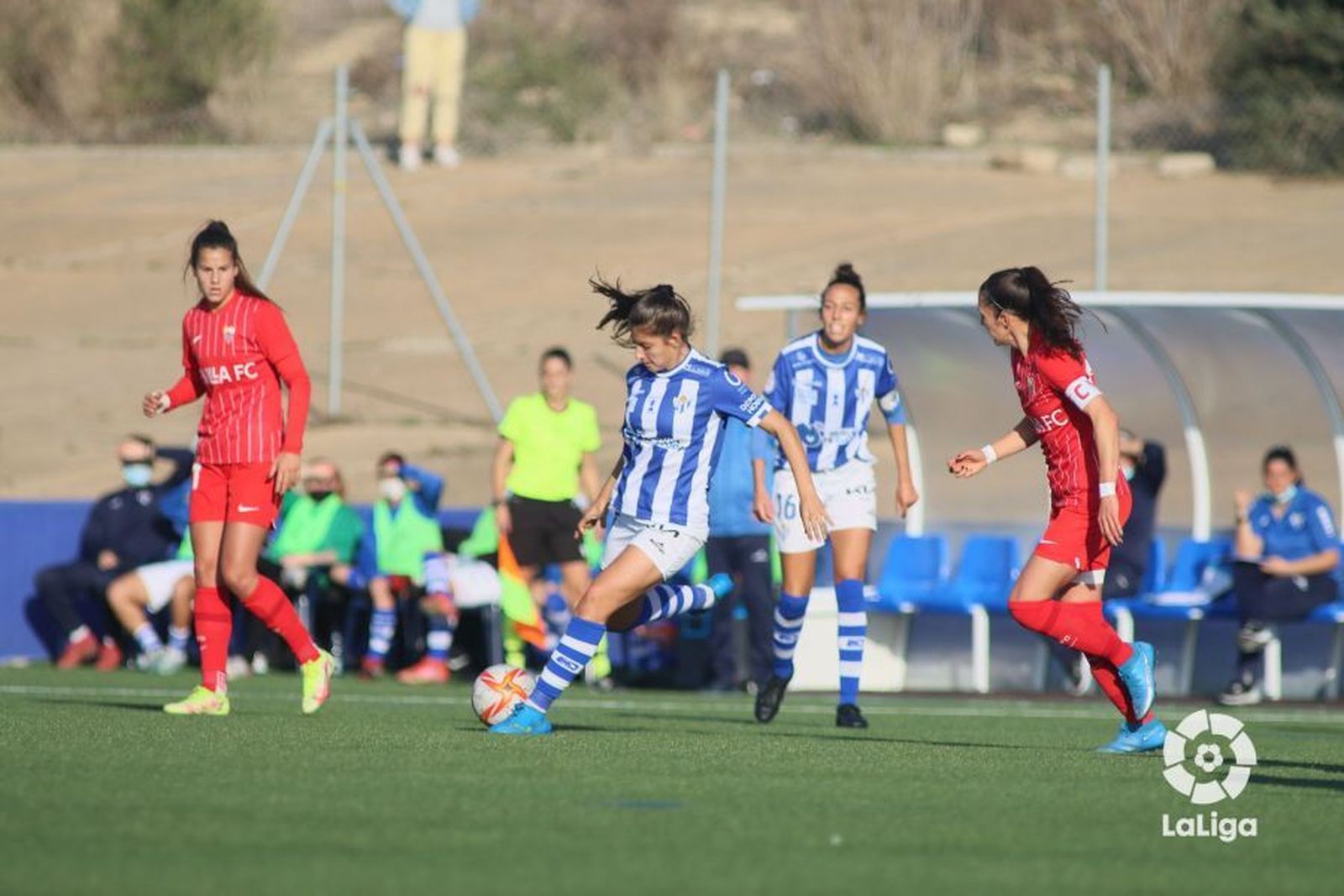 Un lance del encuentro de la primera vuelta, que acabó con un empate sin goles.