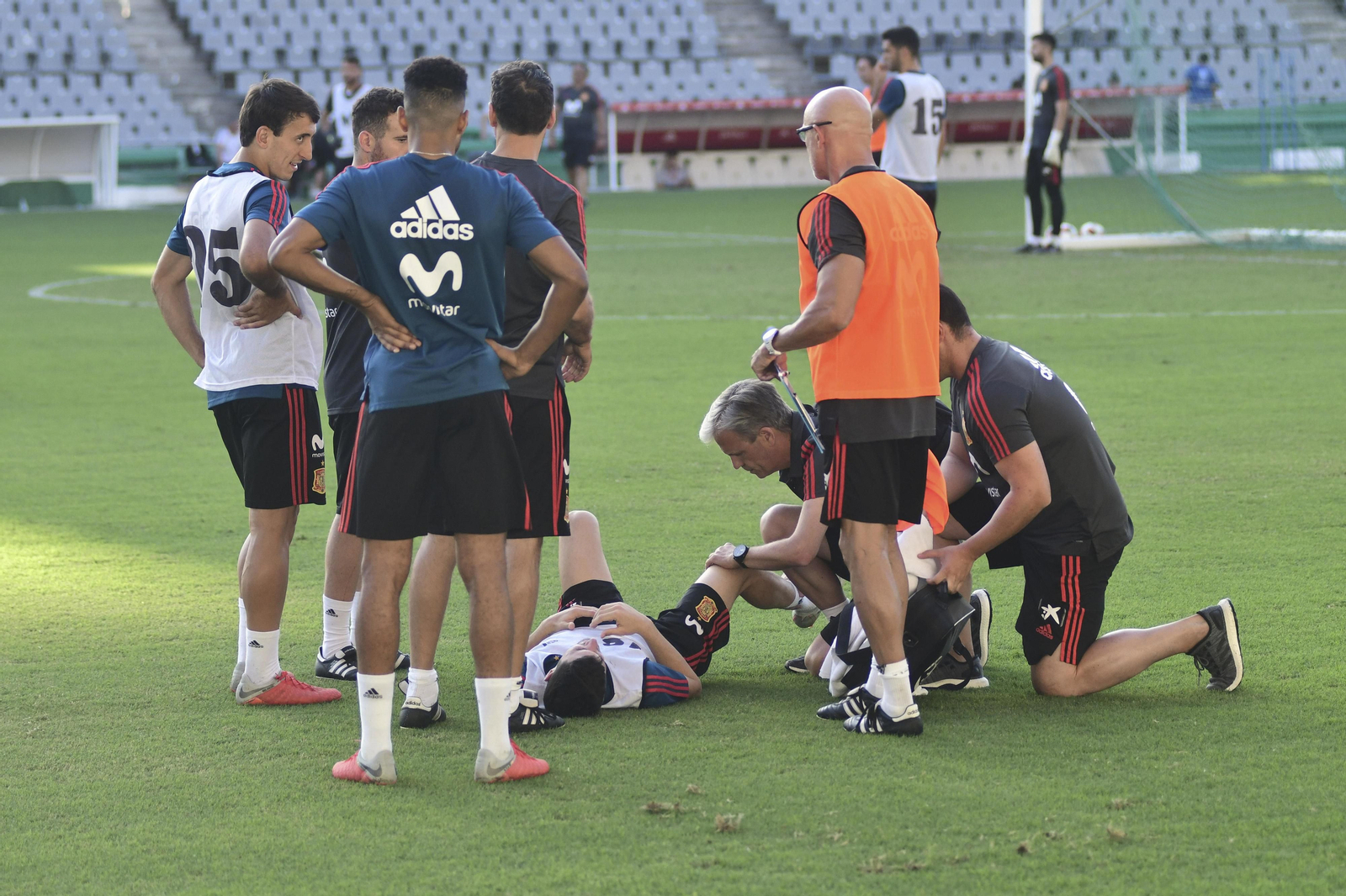 Entrenamiento de la selección sub-21 en El Arcángel