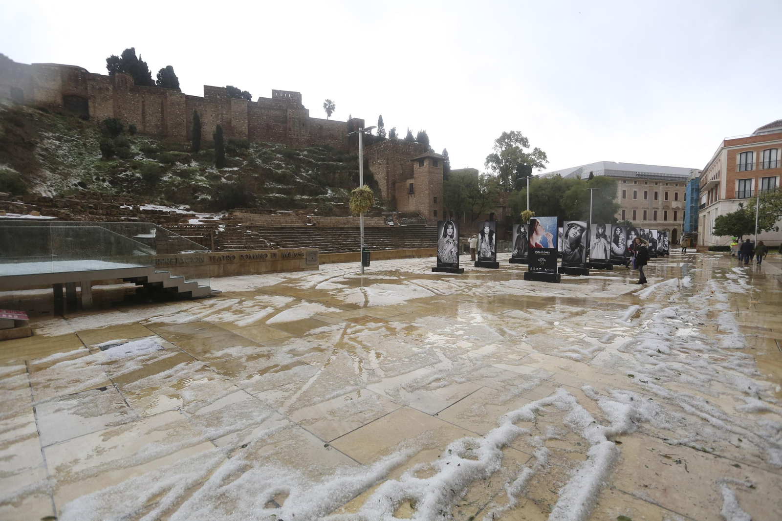 Fotos de la fuerte granizada registrada en Málaga