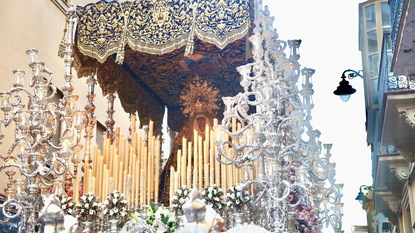 Virgen del Gran Perdón en la Sermana Santa de Málaga