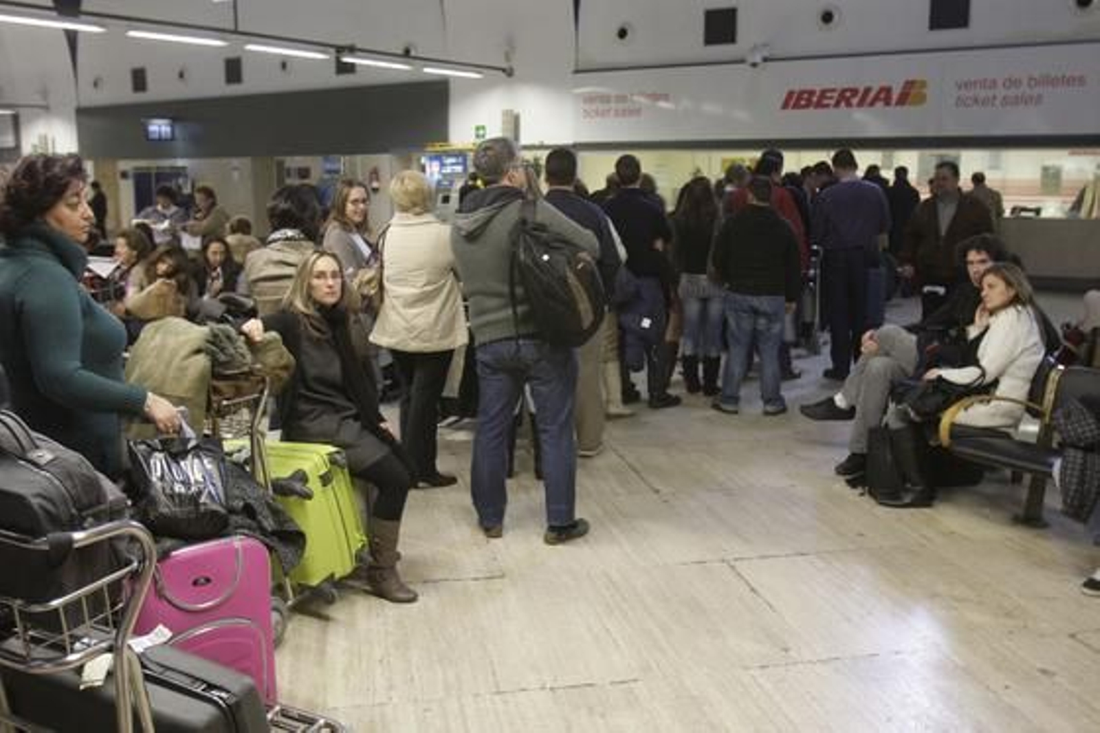 Caos en el aeropuerto de San Pablo