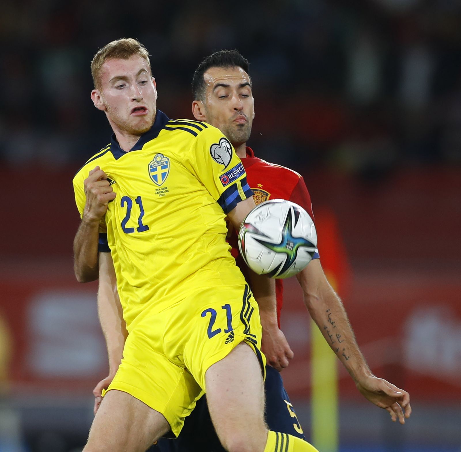 Las imágenes del España-Suecia