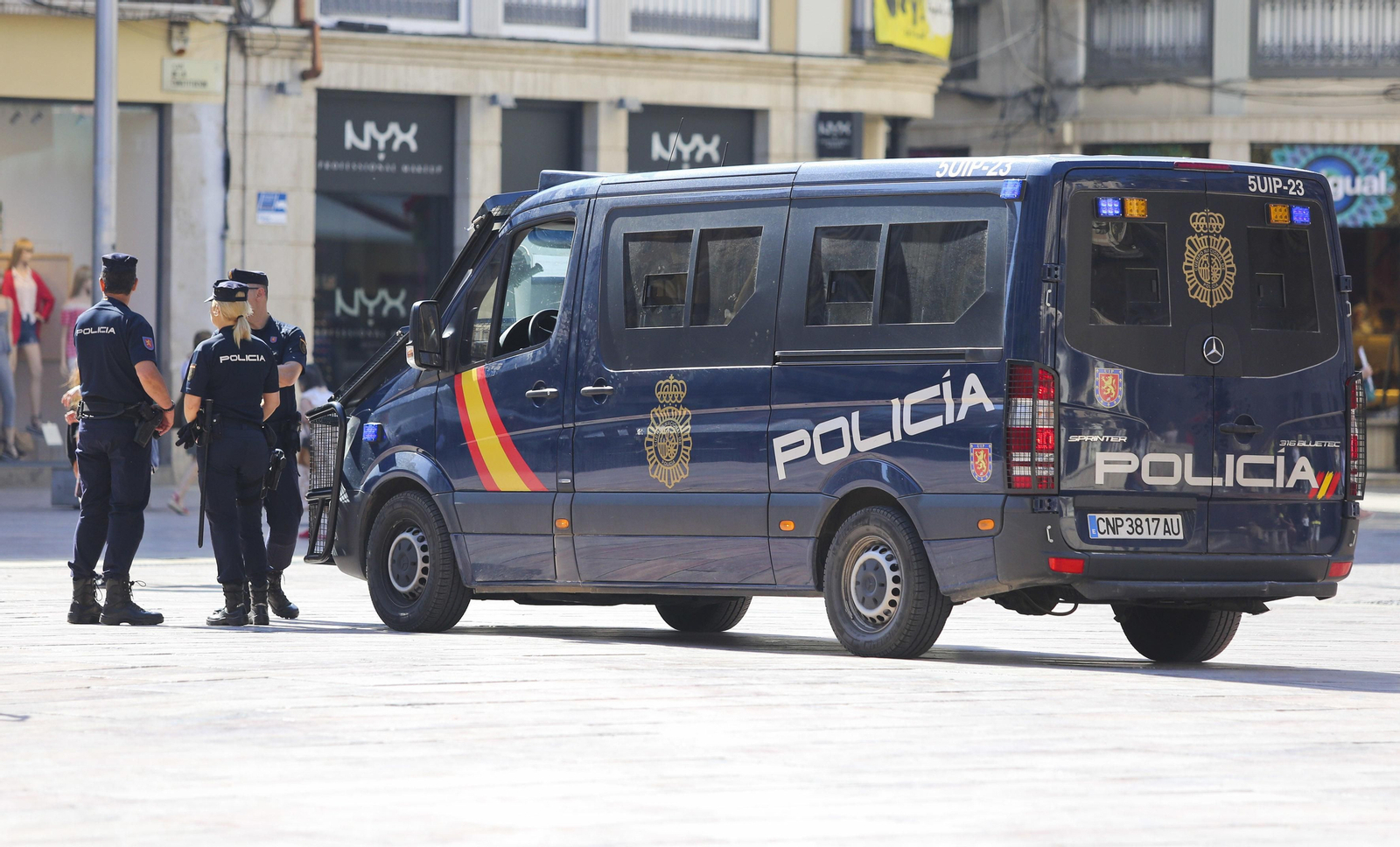 Imagen de archivo de agentes de la Policía Nacional.