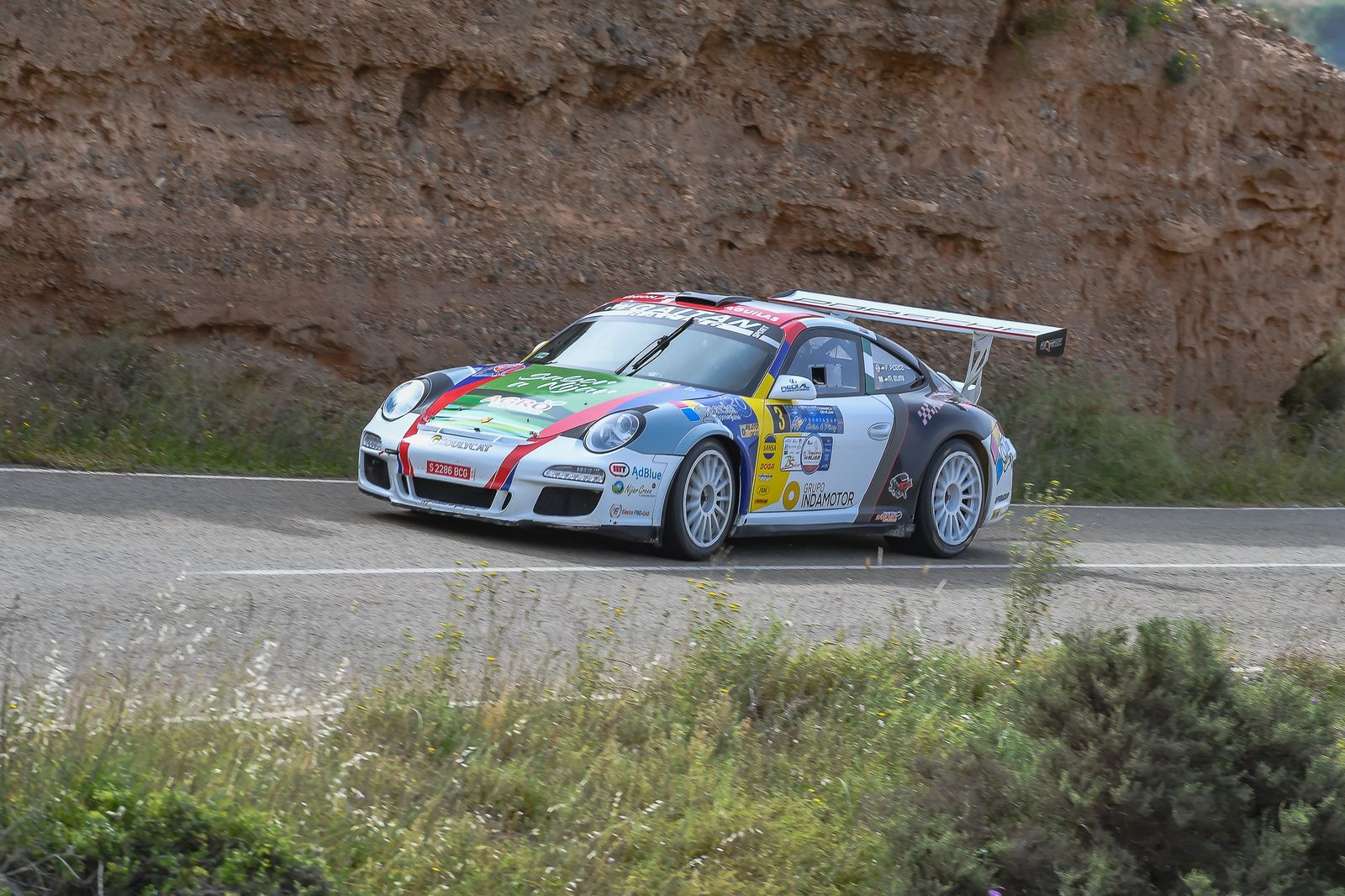 Gaitán hizo el mejor tiempo de la general con su Porsche 997