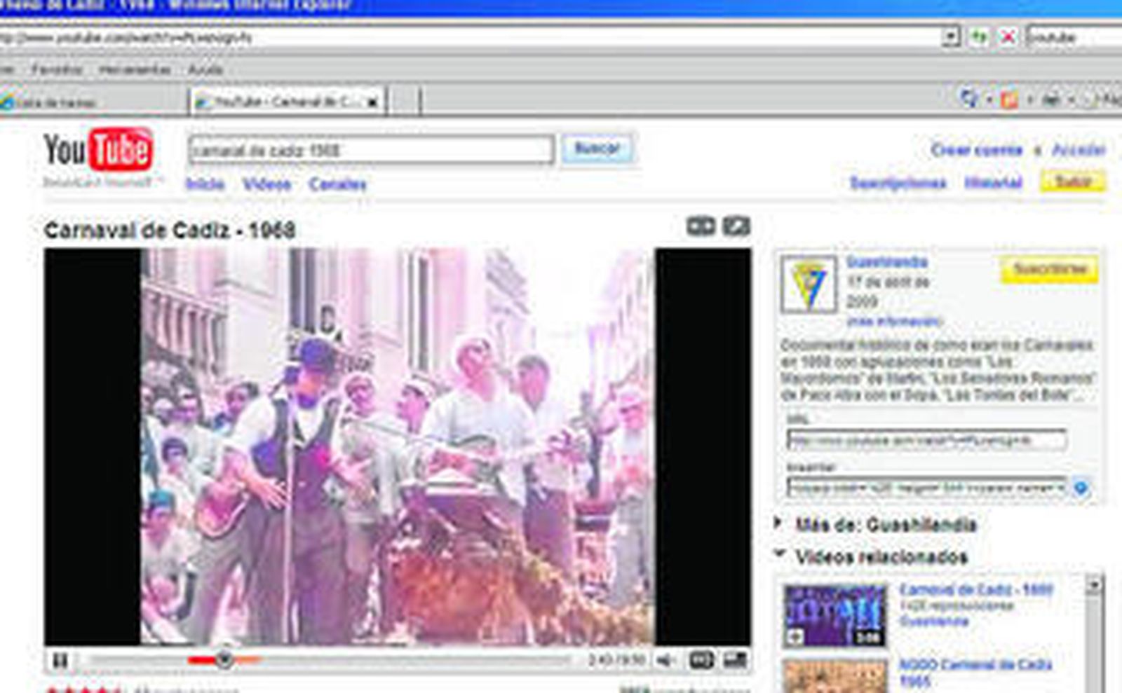 Un NODO con imágenes muy sabrosas de 1968