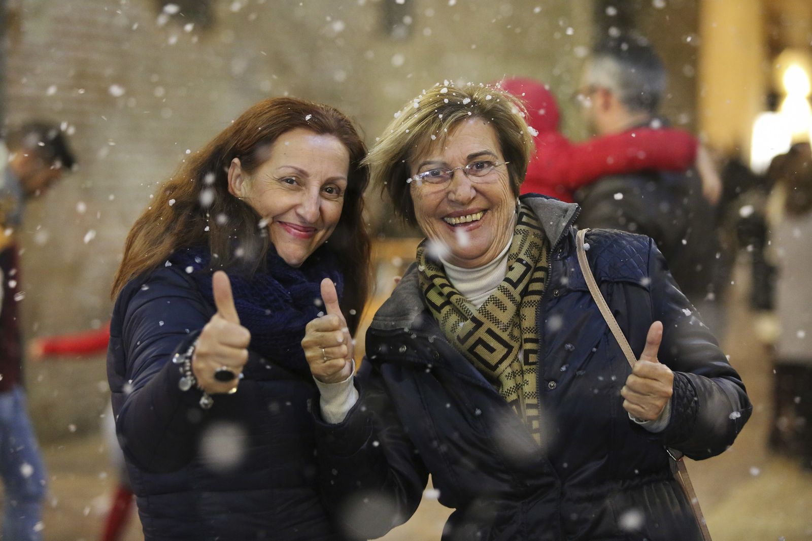 Blanca Navidad en la Plaza de las Flores