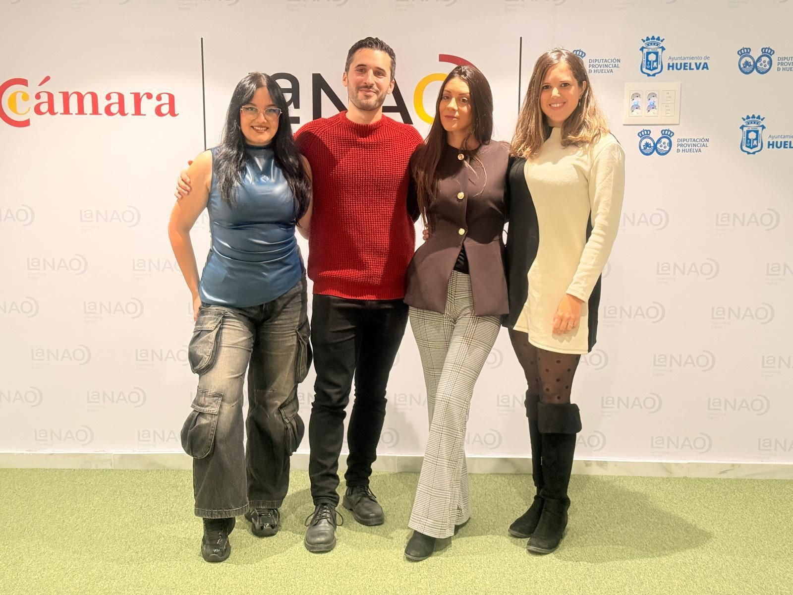 Influencers participantes en la jornada de este martes en la NAO.