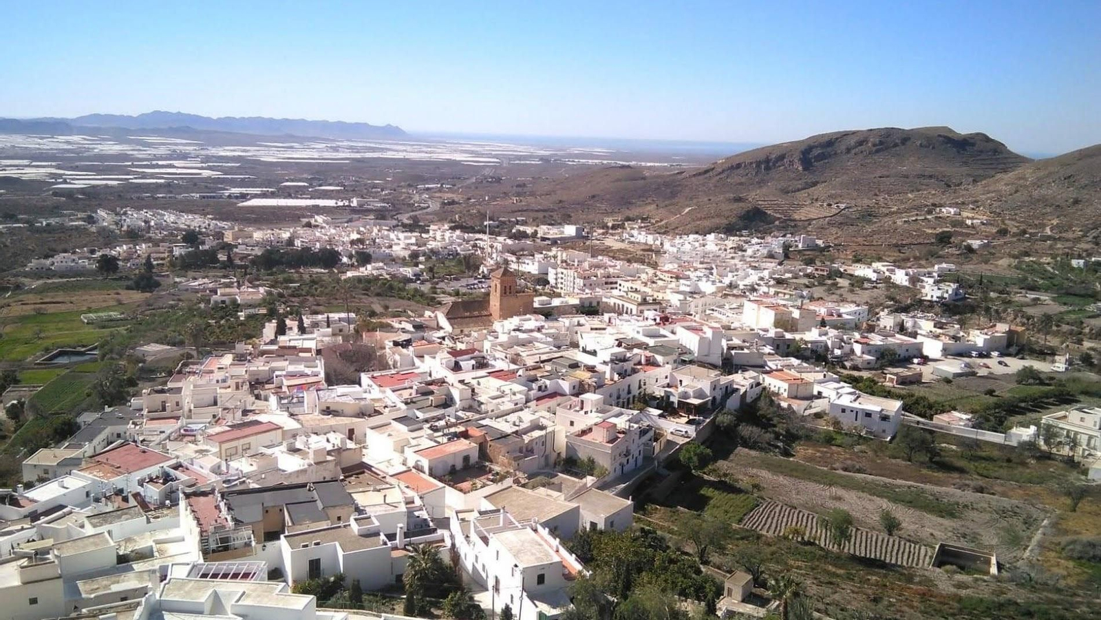 Panorámica de la Villa de Níjar, capital administrativa e histórica de Níjar