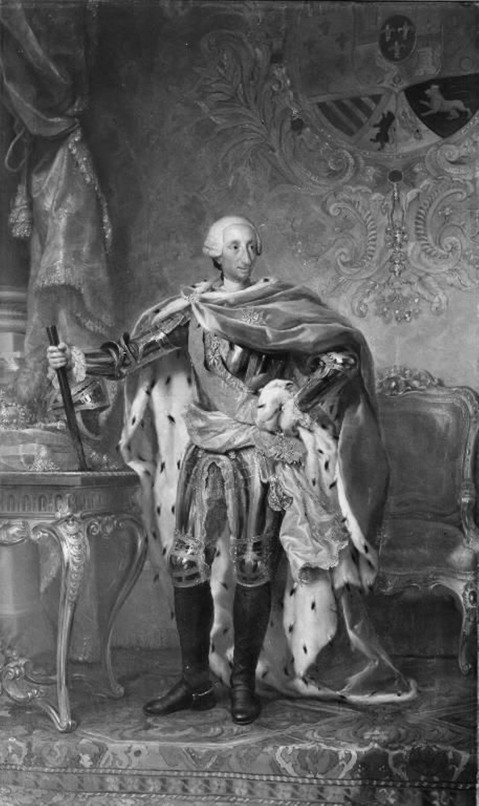 Carlos III retratado por Mengs.