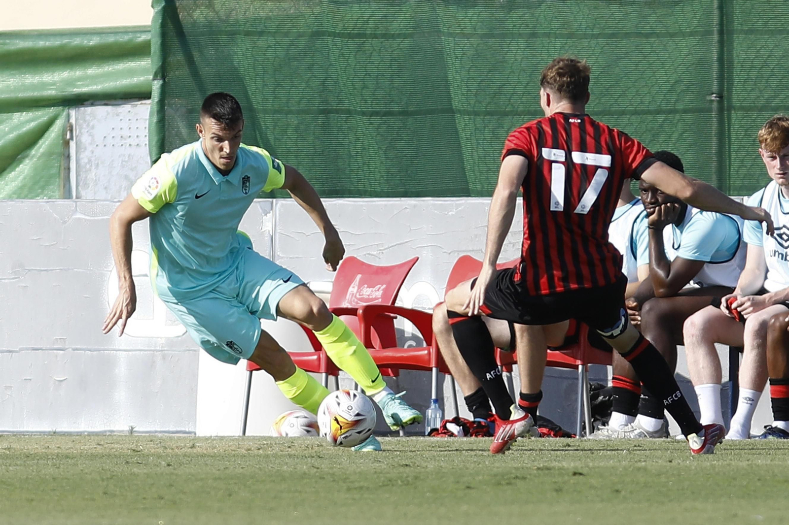 Adrián Marín, en un encuentro de la actual pretemporada
