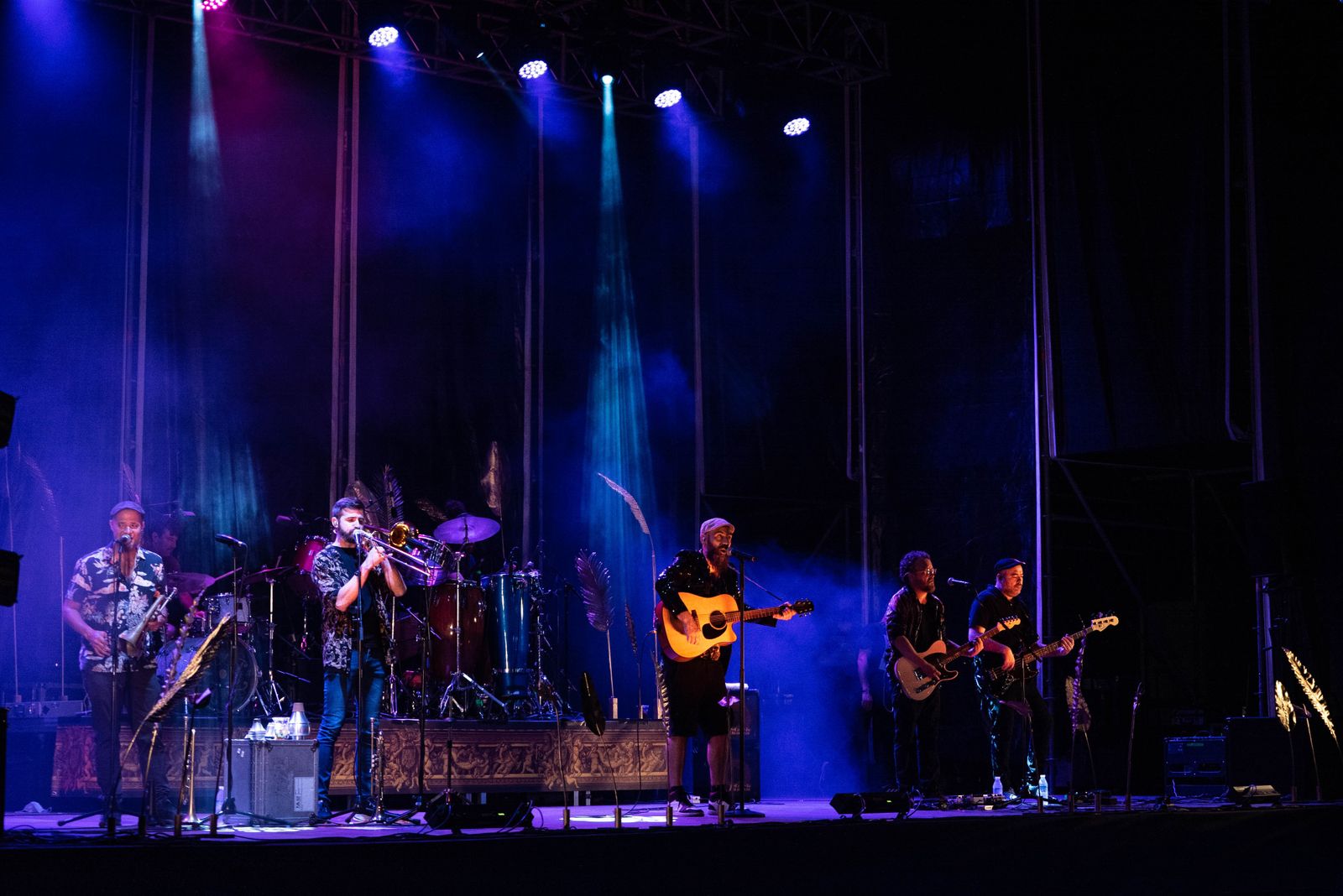 Eskorzo hizo las delicias de su público el viernes durante su actuación en el Recinto de Conciertos.