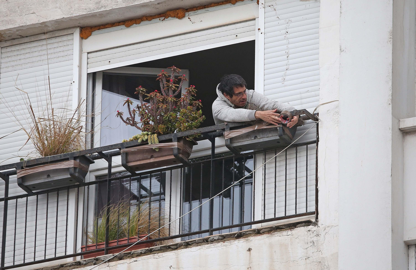 Fotos de los efectos del temporal de viento en Algeciras