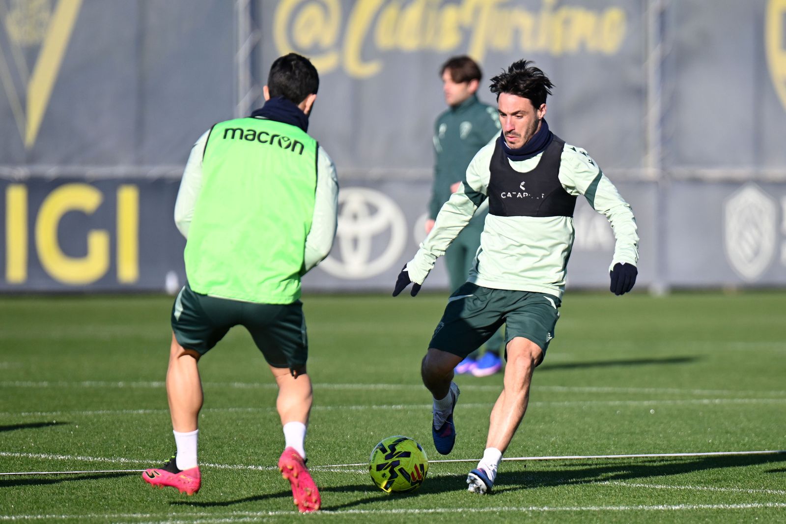 Iza Carcelén en un entrenamiento.