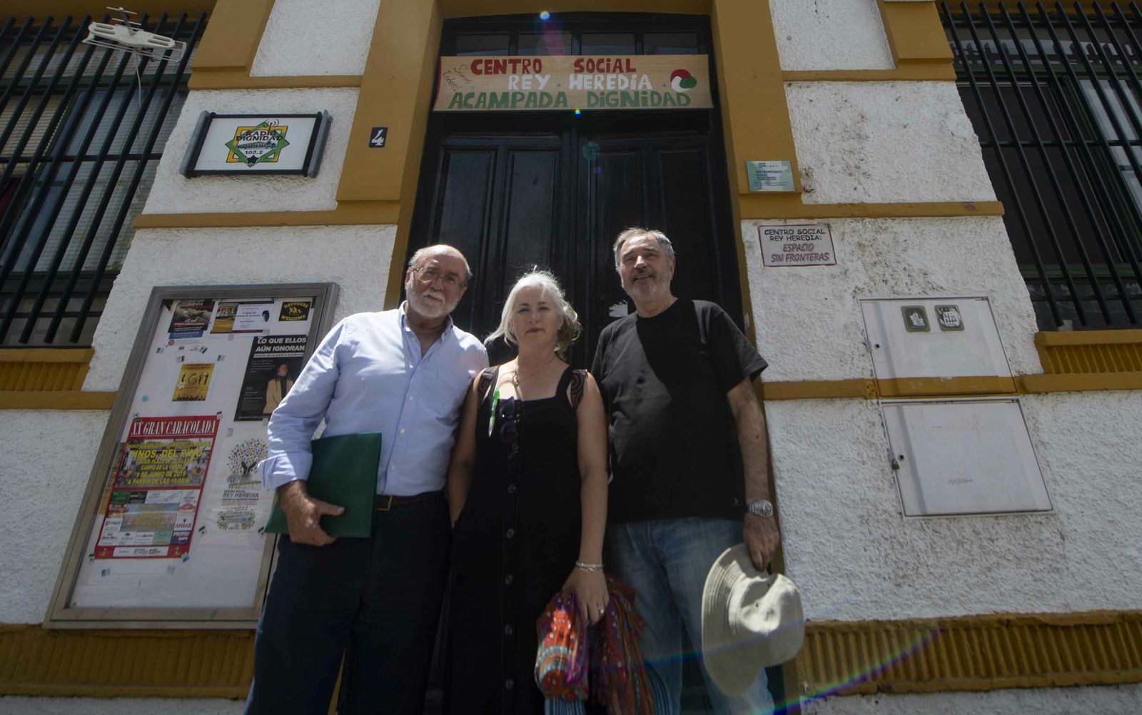 Francisco Vigueras, Paqui Maqueda y Luis Naranjo.
