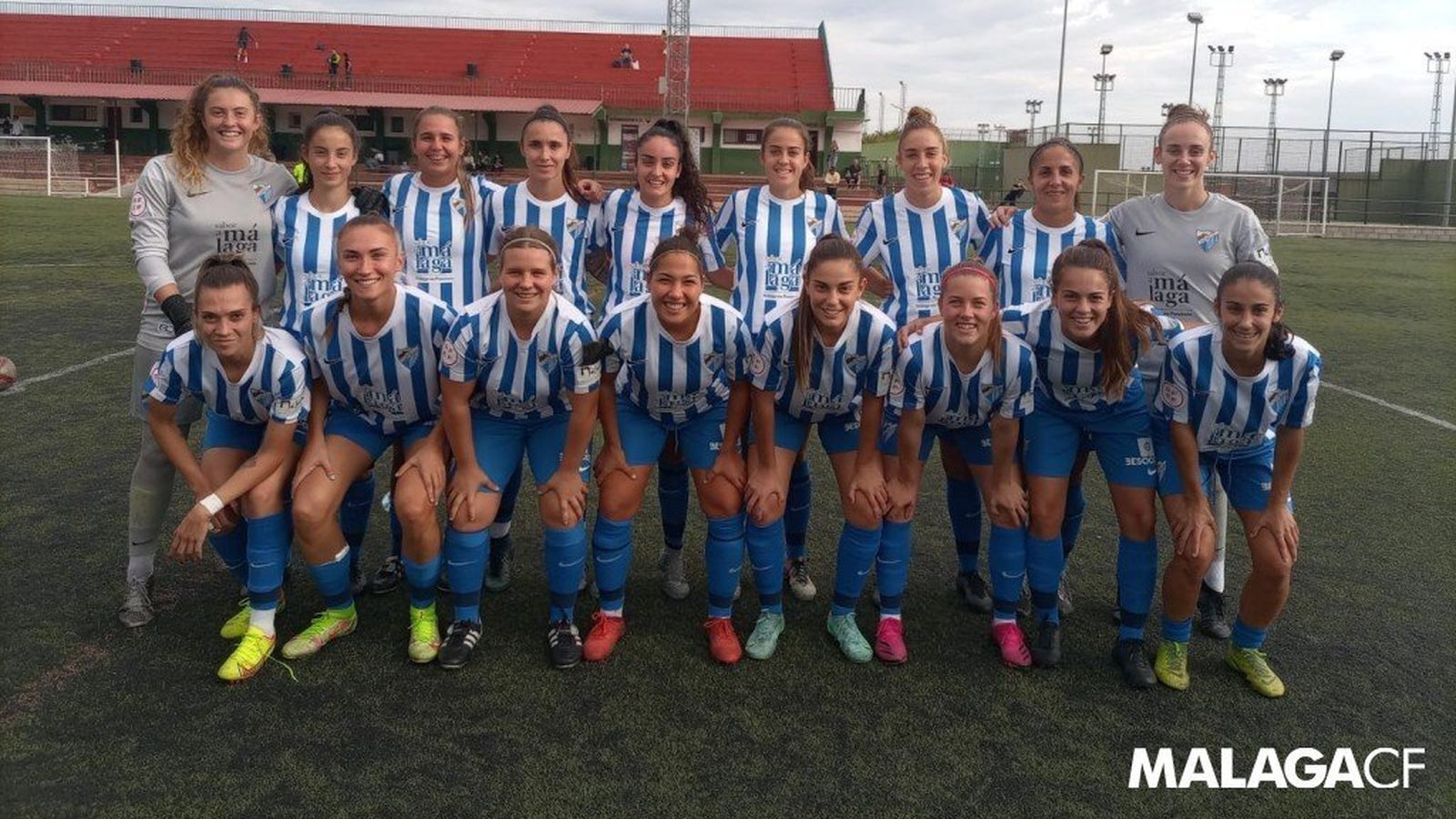 El once del Málaga CF Femenino en Extremadura.