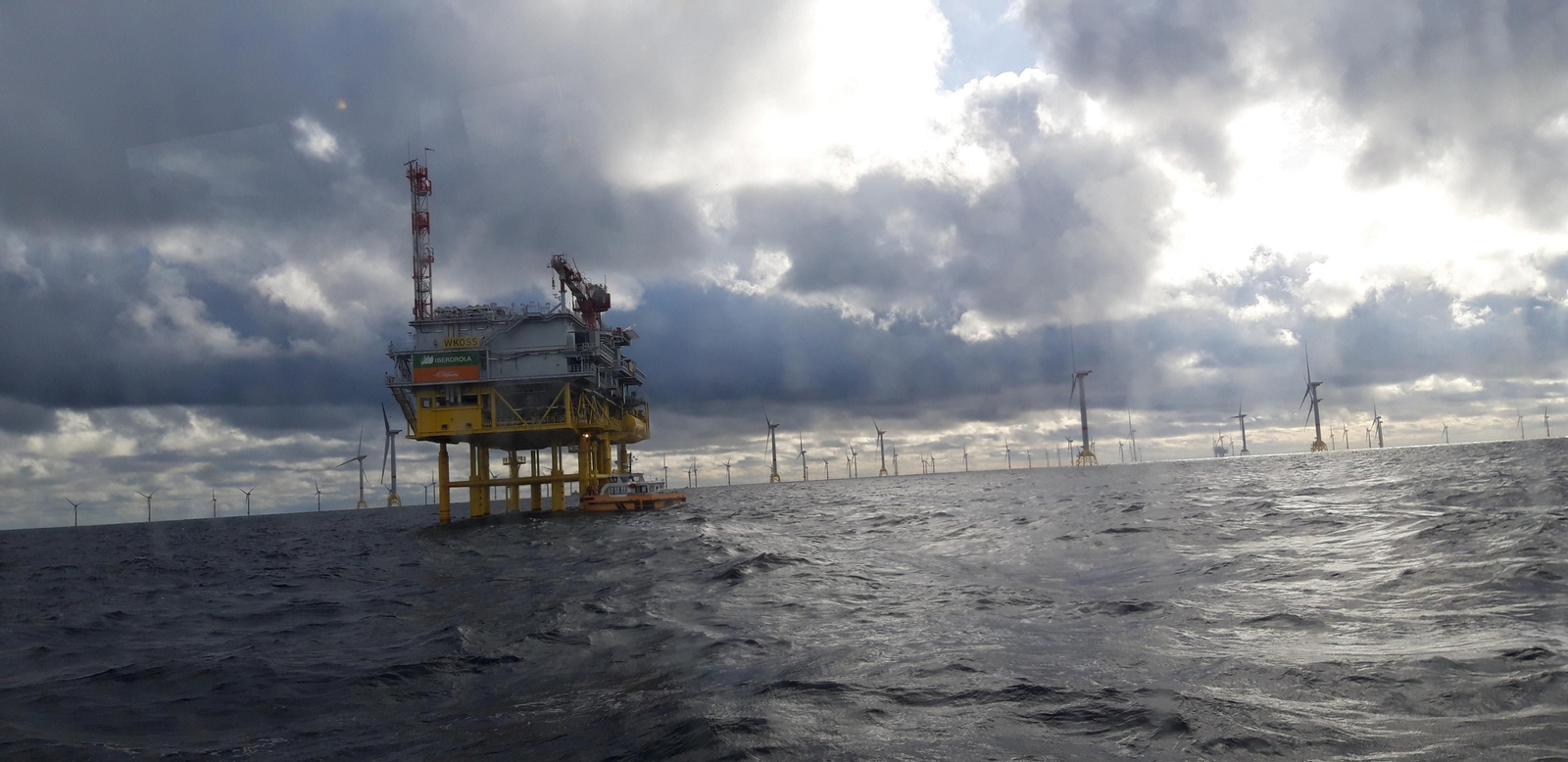Imágenes del parque eólico marino de 'Wikinger'