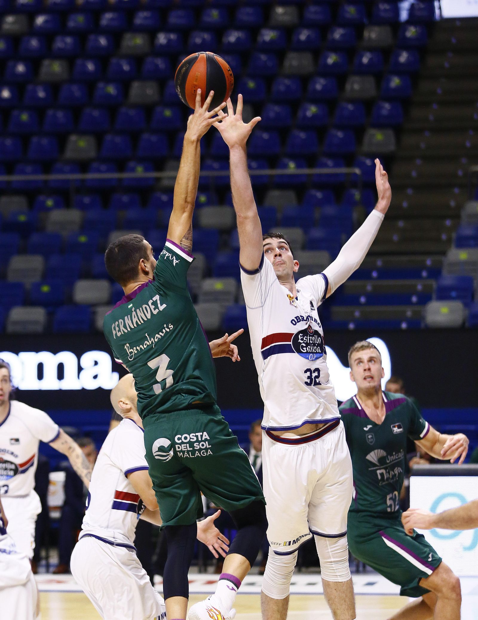 El Unicaja-Obradoiro, en fotos
