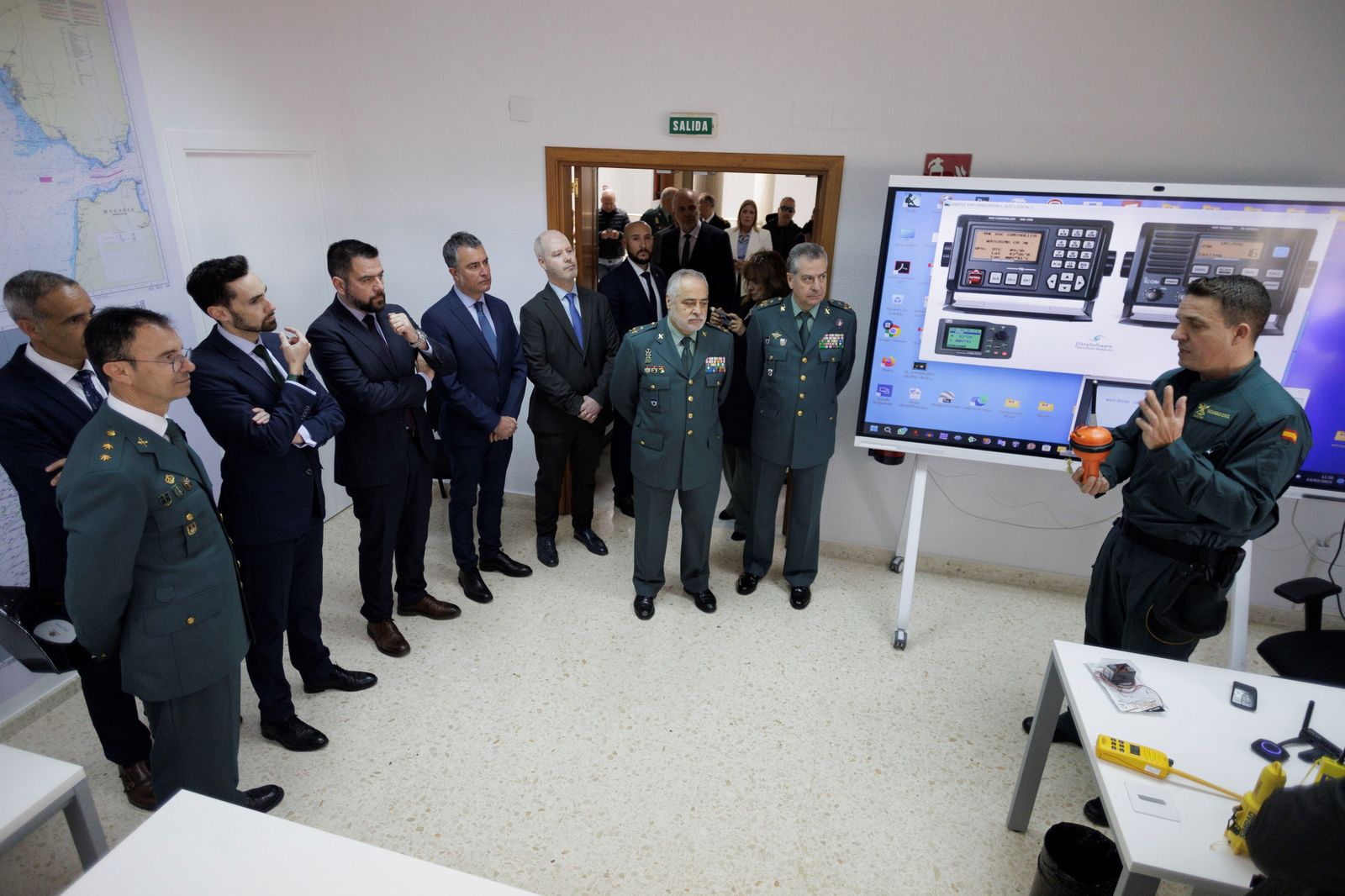 Inauguración de la Escuela de Servicio Marítimo de la Guardia Civil.