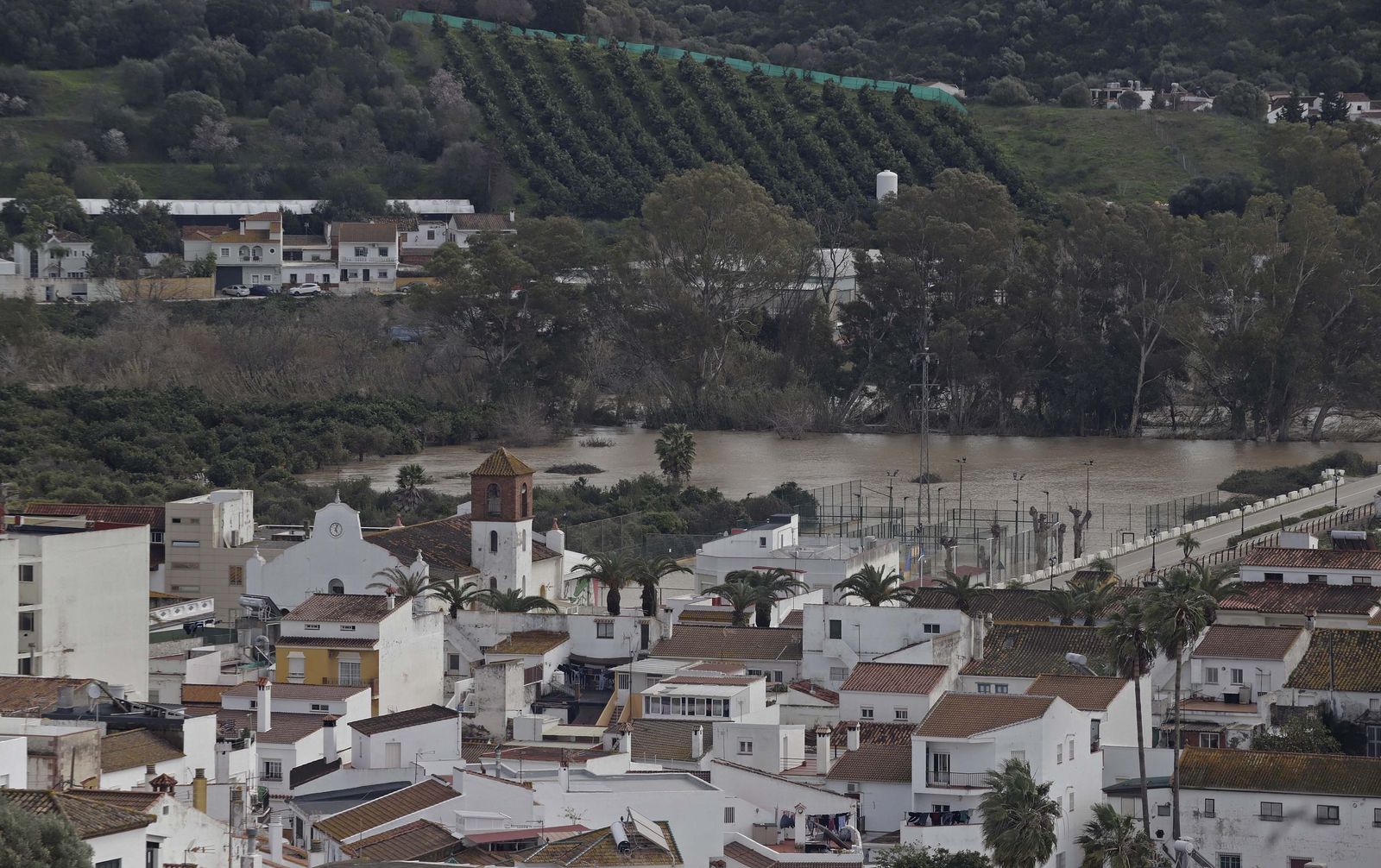 San Martín del Tesorillo después de la borrasca Marta, en imágenes