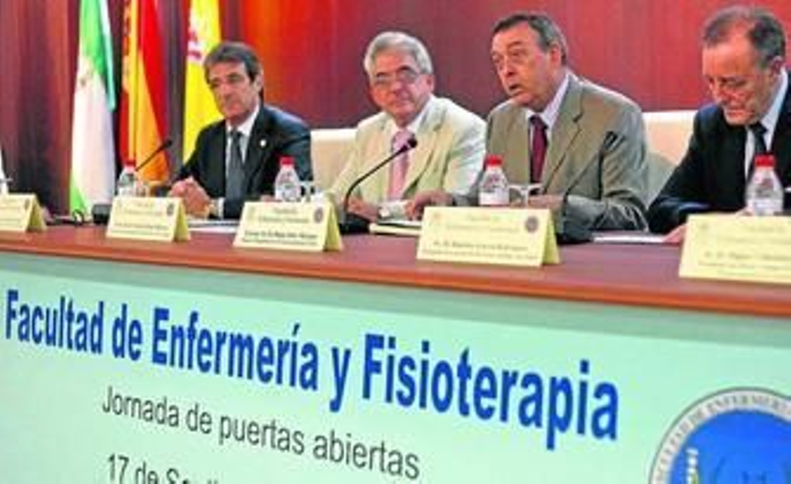 De izquierda a derecha: Rafael Campos Arévalo, Alberto Pérez Moreno, Diego Sales Márquez e Hipólito García Rodríguez.