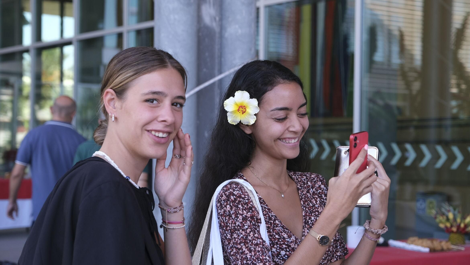 Dos estudiantes de movilidad.