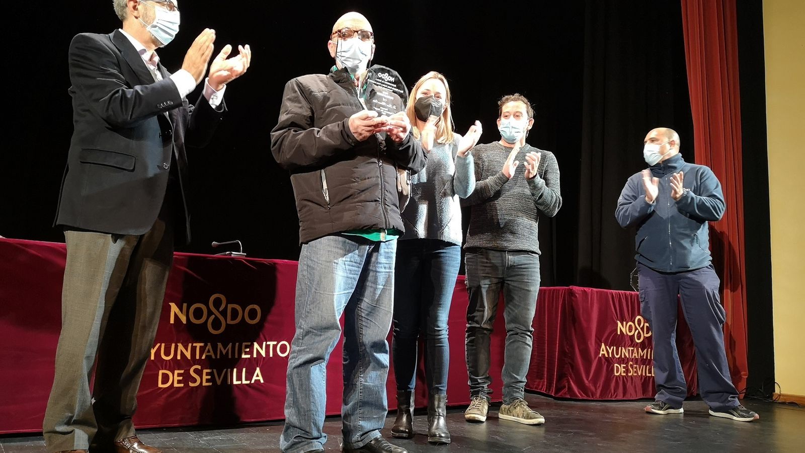 Otra de las personas premiadas por el Ayuntamiento.